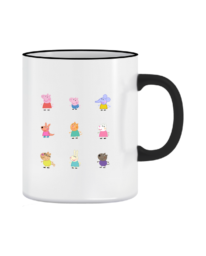Puodelis Pepa Pig veikėjai Puodelis Pepa Pig veikėjai
